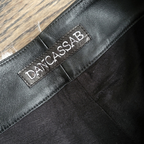 Free People Dancassab Amal Leather Trouser Pants - Picture 4 of 8